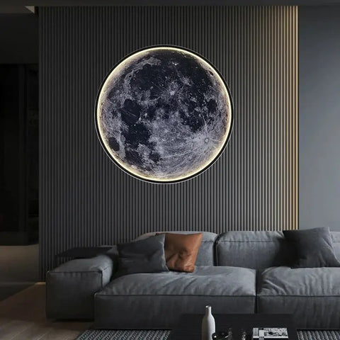 🌙 Modern Moon Wall Lamp – Elegant & Dimmable Lighting for a Cozy Atmosphere