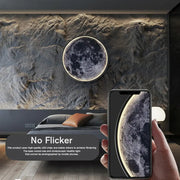 Lámpara de pared moderna Moon: iluminación elegante y regulable para un ambiente acogedor