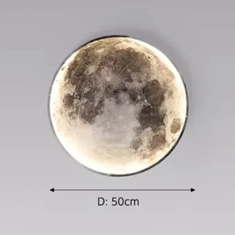 Lámpara de pared Moon: elegante diseño lunar para un interior acogedor y con estilo