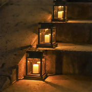 1 PC Garden Decor Outdoor Solar Lights Retro Palace Lantern Lights Hanging Candle Lamps Landscape Lighting Floor Lights