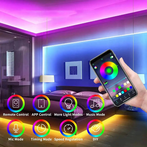 RGB Neon LED Strip – Smart, Flexible & Waterproof Lighting for Home Decor