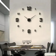 🕰️ Horloge murale DIY sans cadre – Décoration d’intérieur élégante et silencieuse 