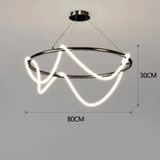 Modern Long Hose Led Ceiling Chandelier for Table Dining Room Kitchen Bar Pendant Lighting Suspension Design Lusters Luminaires