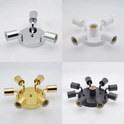 Minimalist Ceramic Holder E27 Ceiling Lights Gold Chrome White Black Simple 3/4/5/6/7/8 Heads Ceiling Lighting Fixture