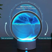 🌊 LED RGB Sandscape Lamp – 3D Moving Sand Art Night Light with 16 Colors & Remote