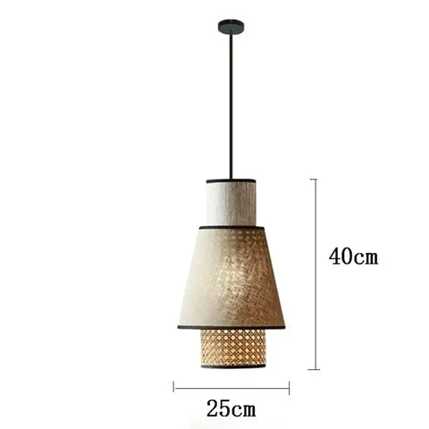 2024 Wabi Sabi Pendant Lights Minimalist Cloth Rattan Lamp Living Room Dining Room Kitchen Decor Suspension Restaurant Lamps