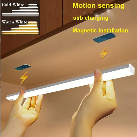 💡 Veilleuse LED avec détecteur de mouvement – ​​Sans fil, rechargeable et magnétique pour placards et allées