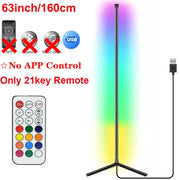 160cm Smart Tuya Corner Floor Lamp Dimmable RGB LED Modern Mood Lighting Alexa Stand Lights for Bedroom Gaming Living Room Decor