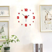 🕰️ Horloge murale DIY sans cadre – Décoration d’intérieur élégante et silencieuse 