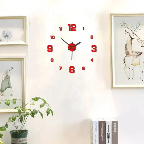 🕰️ Frameless DIY Wall Clock – Stylish & Silent Home Decoration