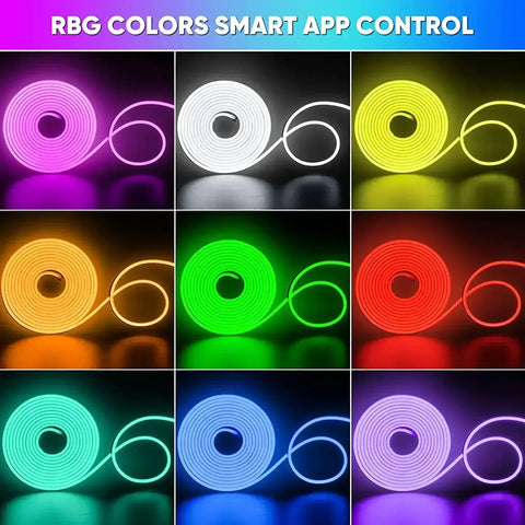 RGB Neon LED Strip – Smart, Flexible & Waterproof Lighting for Home Decor