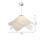 Nordic Flowers Cloth Chandelier Home Decoration French Led Pendant Lights For Bedroom Balcony Loft Hanging Lamps Luster Fixtures