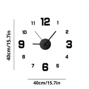 🕰️ Horloge murale DIY sans cadre – Décoration d’intérieur élégante et silencieuse 