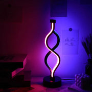 Lámpara de escritorio USB con forma de espiral creativa: una solución de iluminación decorativa única