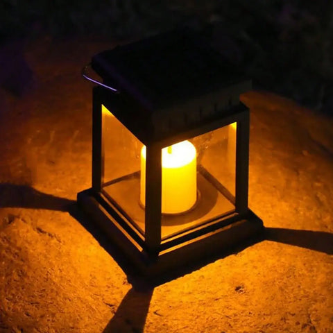 1 PC Garden Decor Outdoor Solar Lights Retro Palace Lantern Lights Hanging Candle Lamps Landscape Lighting Floor Lights