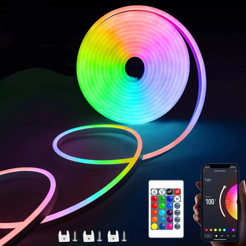 RGB Neon LED Strip – Smart, Flexible & Waterproof Lighting for Home Decor