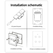 Cozylife WiFi Smart Switch US Brazil Light Wall Touch Switch Need Neutral Wire Smart Life Work with Alexa Google Home 1/2/3 Gang