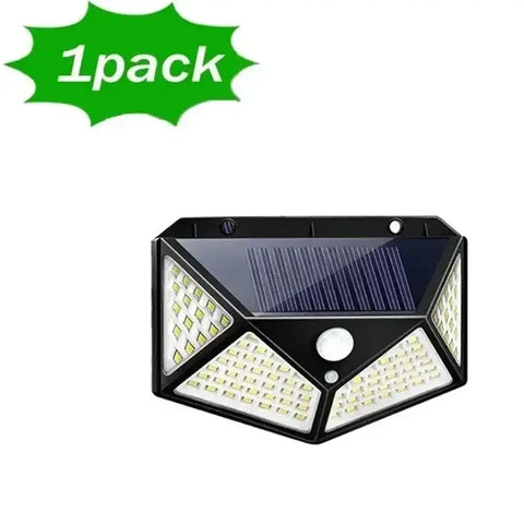 1/2/4/6Pcs 100 LED Wall Lights Outdoor Solar Lamp PIR Motion Sensor Solar Powered Sunlight Street Light for Garden Decoration