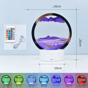 🌊 LED RGB Sandscape Lamp – 3D Moving Sand Art Night Light with 16 Colors & Remote