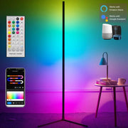 🌈 Lampadaire d'angle intelligent Tuya RGB de 160 cm - Éclairage d'ambiance moderne pour la maison et les jeux 