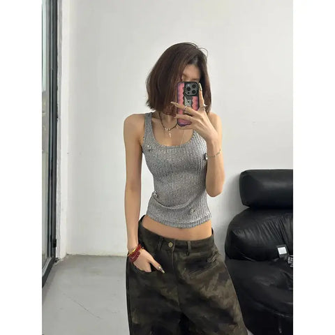 2024 Autumn Womens Jeans High Waist Baggy Casual Vintage Y2K Camouflage Straight Pants Street American Wide Leg Denim Trouser