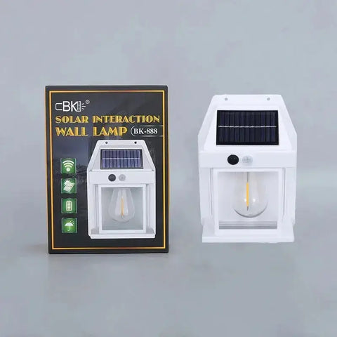 Solar Tungsten Night Lamp Intelligent Motion Sensor Wall Lamp 3 Lighting Modes Waterproof Courtyard Garden Decoration Lantern