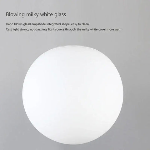 LED ceiling light Glass White Ball ceiling lamp Minimalist bathroom Balcony Bedroom Entrance Light fixture Indoor lighting