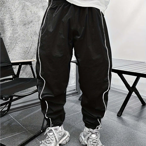 Men's Casual Loose Fit Joggers, Chic Street Style Sports Pants for Outdoor Activities