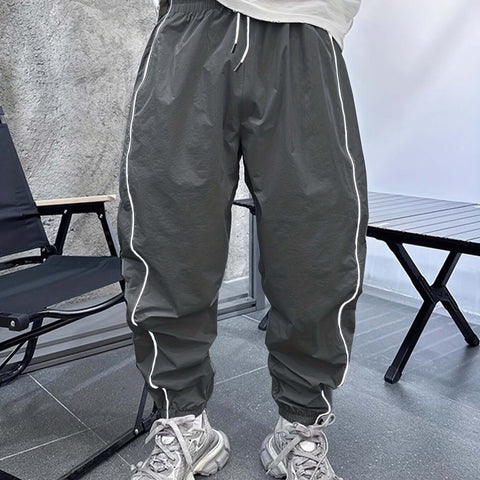 Men's Casual Loose Fit Joggers, Chic Street Style Sports Pants for Outdoor Activities