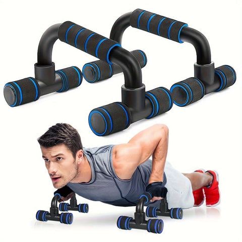 1 Pair Ergonomic Push-Up Bars for Men - Non-Slip, Portable Strength Training Stands with Textured Grip, 136.08 KG Capacity, Ideal for Home & Gym Workouts, Easy Assembly, Gym Accessories