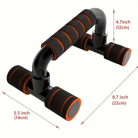 1 Pair Ergonomic Push-Up Bars for Men - Non-Slip, Portable Strength Training Stands with Textured Grip, 136.08 KG Capacity, Ideal for Home & Gym Workouts, Easy Assembly, Gym Accessories